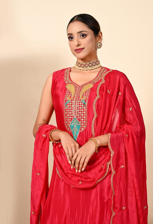Advita Karva Chauth Special Party Wear Suit – Festive 3-Piece Set for Women