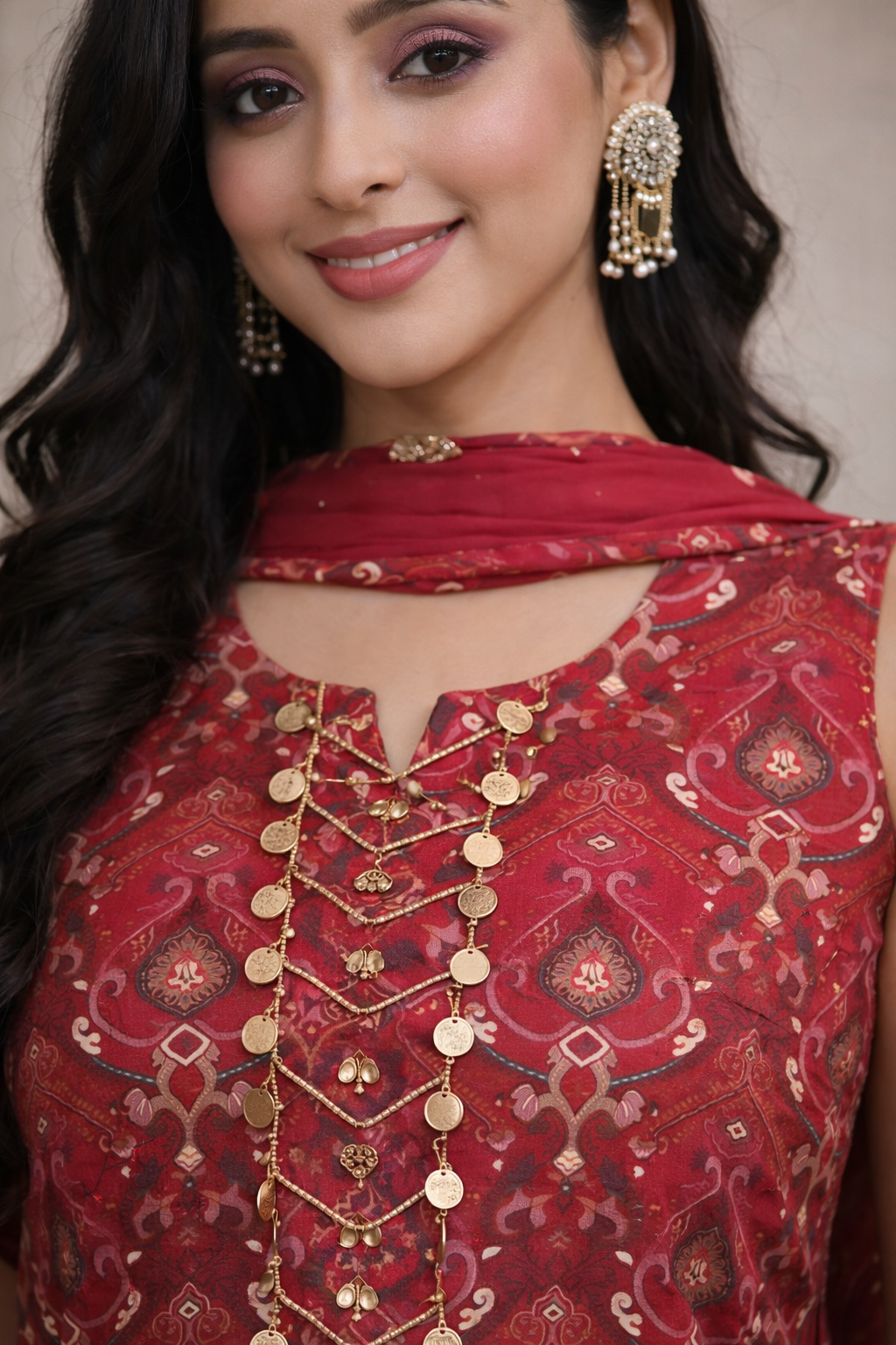Advita Bandhani Print Dhoti Suit Set for Women | Festive Ethnic Wear with Dupatta