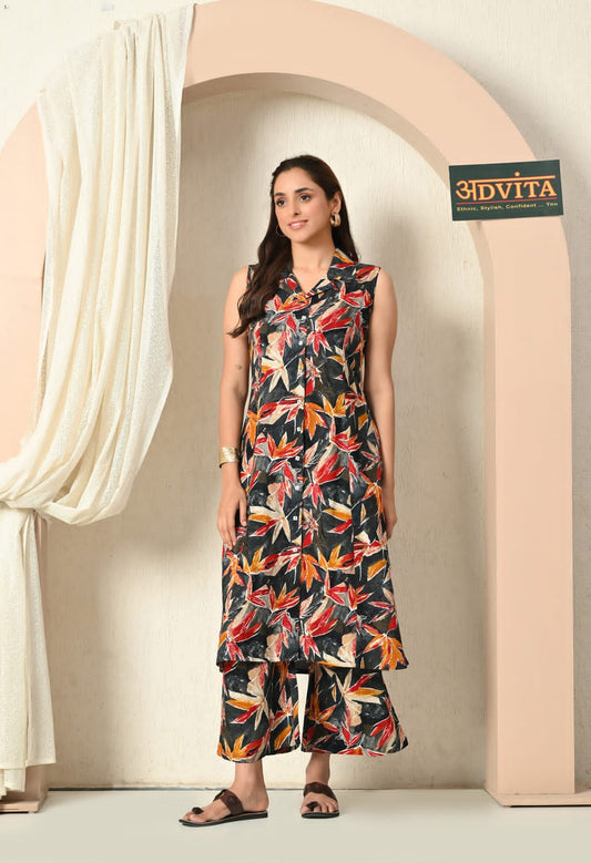 Advita A-Line Long Kurta Set – Elegant Ethnic Wear for Women