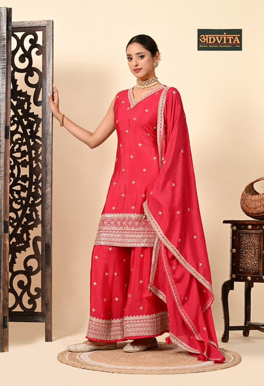 Advita Party Wear Sharara Dress – Designer Festive Collection